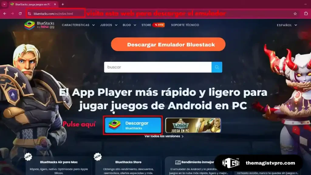 Descargar Emulador Bluestack