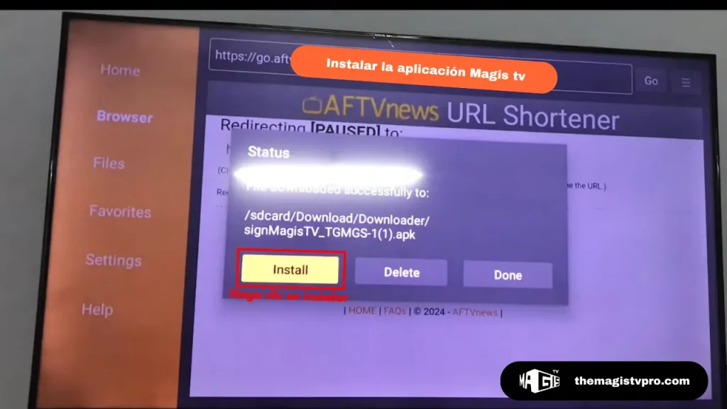 Instalar la aplicación Magis tv