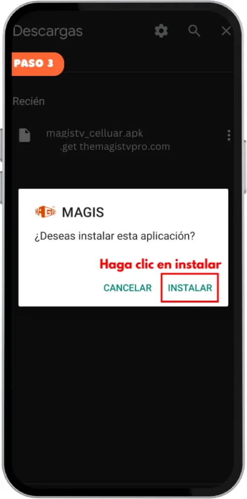 instale el magis tv