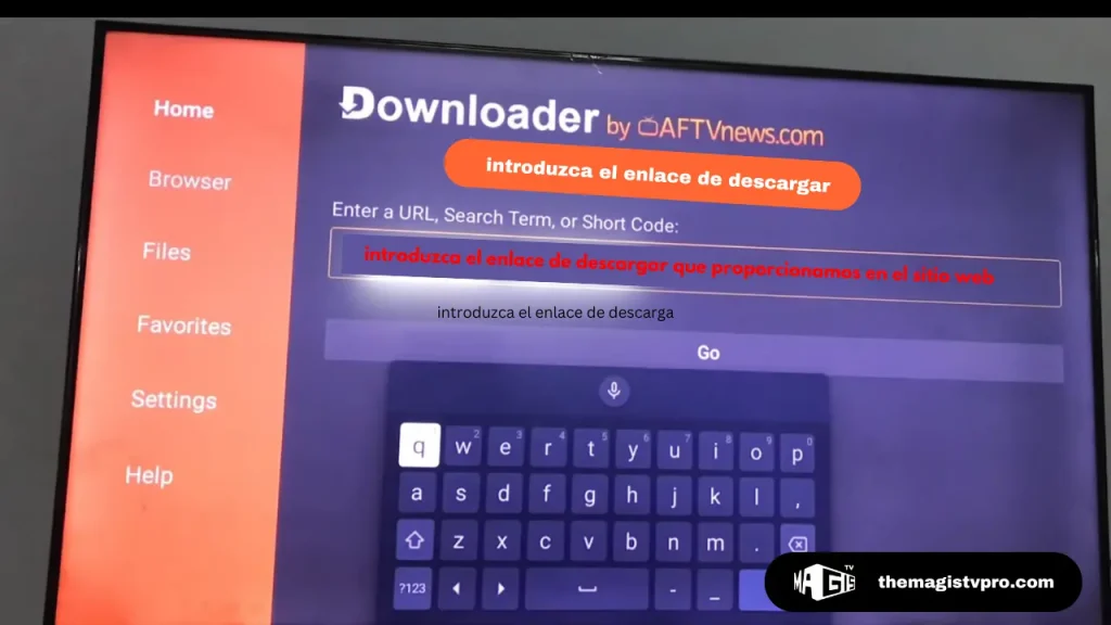 introduzca el enlace de descargar de magis tv